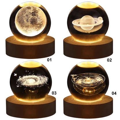 3D Axolotl Laser Engraved Crystal Ball Coloured Night Light,Girlfriend Classmate Wife Children Birthday Gift Home Decoration